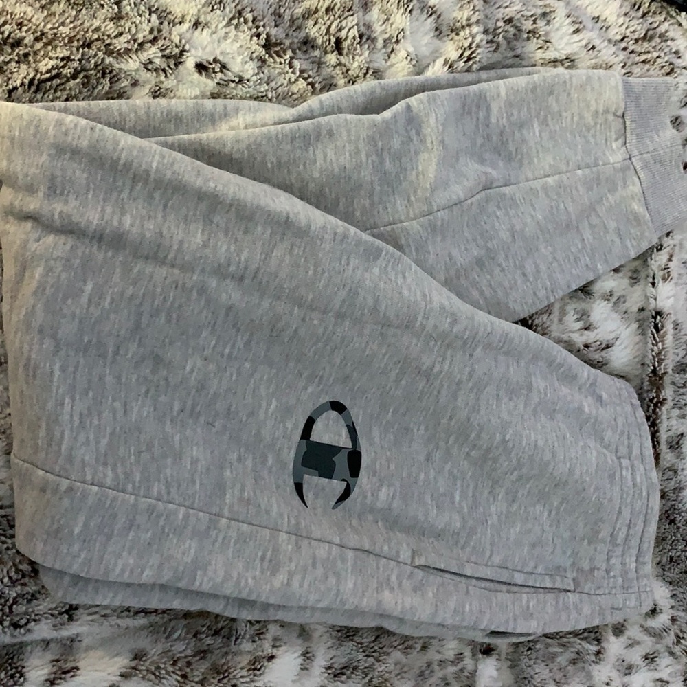 grey Champion sweatpants size (XL boys)